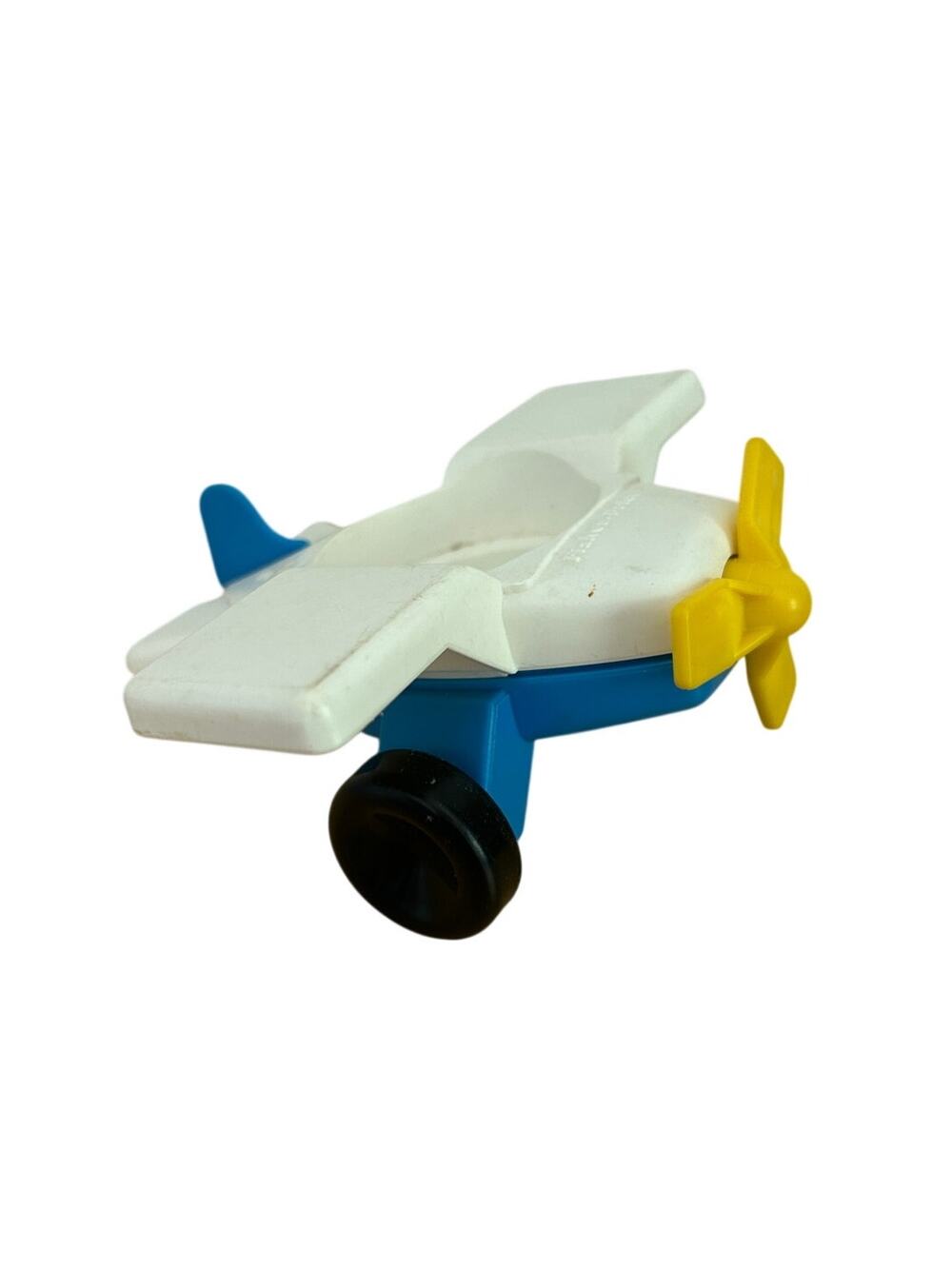 Fisher‑Price Little People Airplane Toy – White, Blue & Yellow Propeller